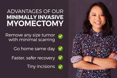 Advantages of our Minimally Invasive Outpatient Myomectomy