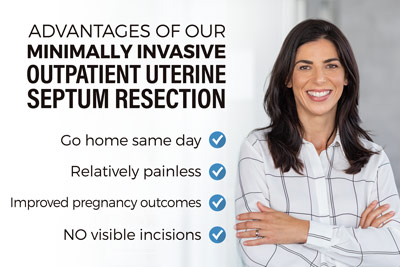 Advantages of our Minimally Invasive Outpatient Uterine Septum Resection